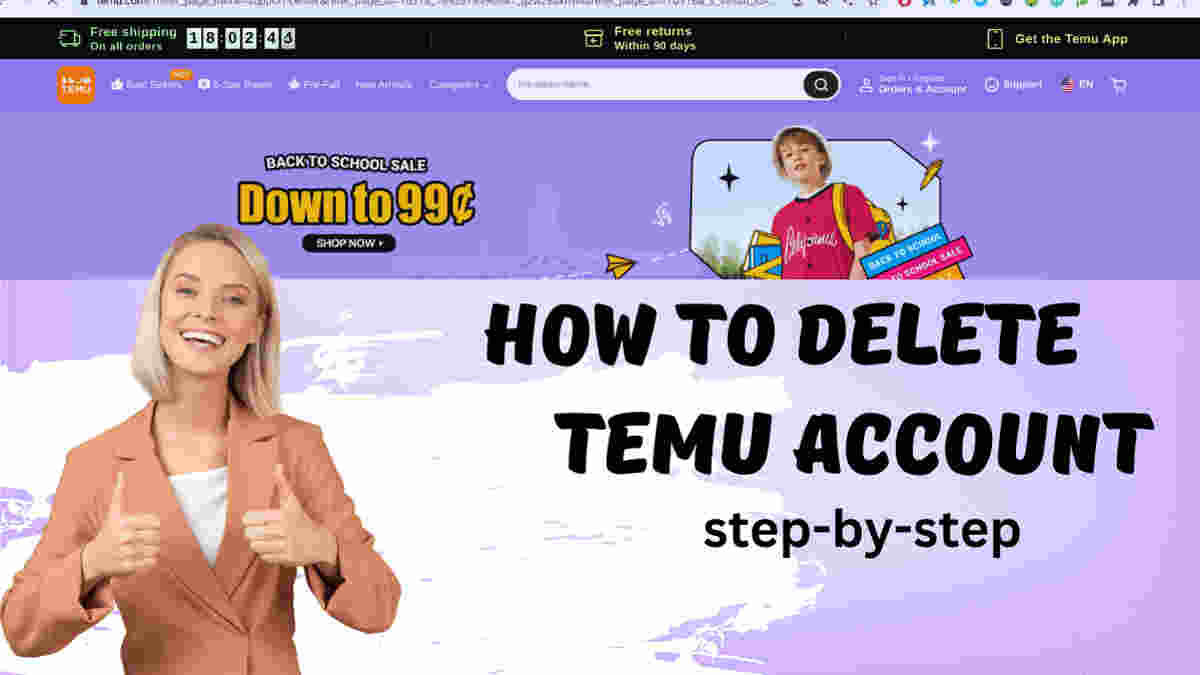 How to delete temu account